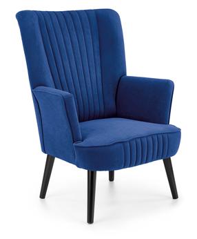 Krėslas Delgado, mėlynas, 75 cm x 70 cm x 100 cm