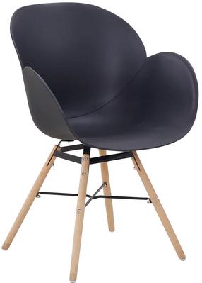 Kėdžių rinkinys Kayoom Amalia 110 6CDTI, juoda/medžio, 57.5 cm x 59 cm x 83.5 cm, 2 vnt.