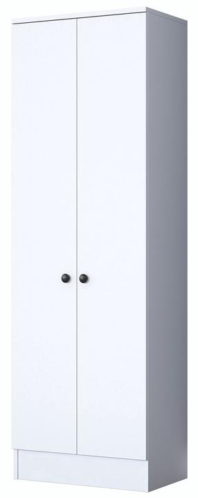 Prieškambario spinta Kalune Design P6 M14 - 2576, balta, 59.8 cm x 37.5 cm x 182.8 cm