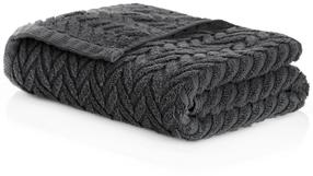  Vonios rankšluostis Sorema Chevron, grafito, 150 cm x 95 cm