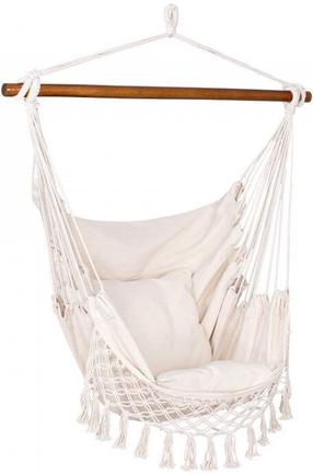 Sėdimas hamakas Springos Brazilian, kreminė