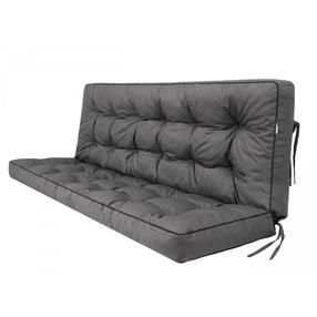 Lauko baldų pagalvių rinkinys Hobbygarden Pola P15GFT3, grafito, 150 x 105 cm