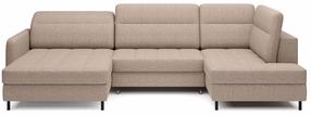 Kampinė sofa Berrto Aubron 04, smėlio, kairinė, 165 x 306 cm x 100 cm