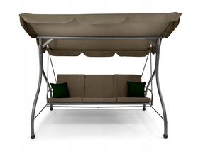 Lauko sūpynės Carolina, šviesiai ruda, 125 cm x 220 cm x 166 cm