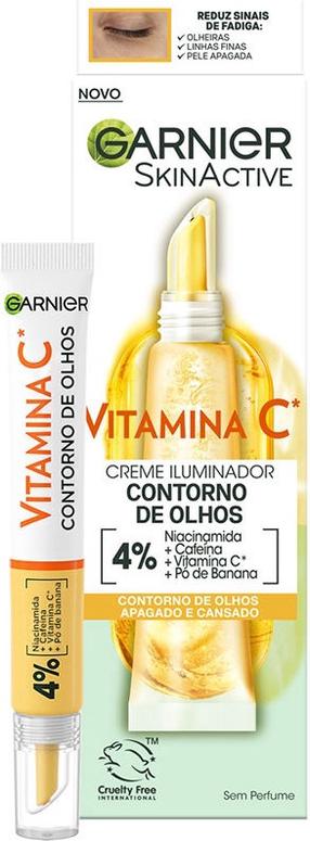 Paakių kremas Garnier SkinActive Vitamin C, 15 ml