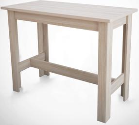 Baro stalas Kalune Design Barra, ąžuolo/smėlio, 120 cm x 60 cm x 93 cm