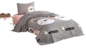 Vaikiškas patalynės užvalkalų komplektas Mijolnir Pique, ruda/juoda/rožinė, 160 x 235 cm