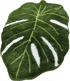 Vonios grindų kilimėlis Foutastic Frunze 359CHL5382, žalias, 120 cm x 80 cm