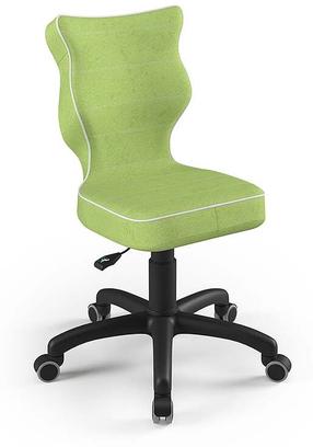 Vaikiška darbo kėdė Petit VS05, 33.5 x 30 x 77.5 cm, juoda/žalia