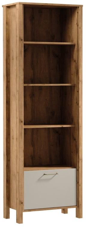 Pastatoma lentyna Gala Meble Indygo R1K, ąžuolo/smėlio, 66 cm x 37 cm x 199.5 cm