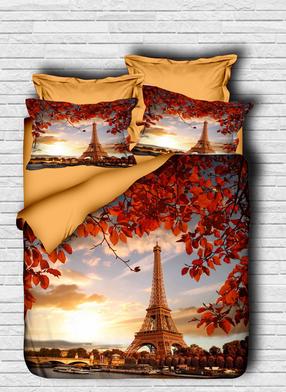 Patalynės užvalkalų komplektas Mijolnir 178PRL1143, mėlynas/rudas/baltas, 160 x 220 cm