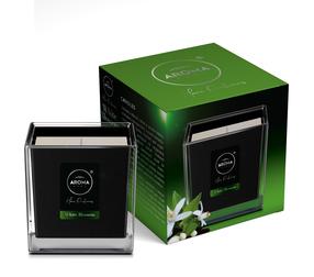 Žvakė, aromatinė Aroma Black Series, White Blossom, 155 g, Žalia