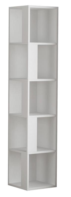 Pastatoma lentyna Kalune Design Piano 855DTE3655, balta, 34 cm x 34 cm x 161 cm