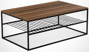 Kavos staliukas Kalune Design Etna, riešuto, 95 cm x 55 cm x 43 cm