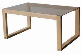 Kavos staliukas Kalune Design Via, šviesiai ruda, 85 cm x 55 cm x 40 cm