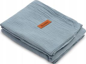 Pledas Sensillo Muslin, 100 x 75 cm, mėlyna