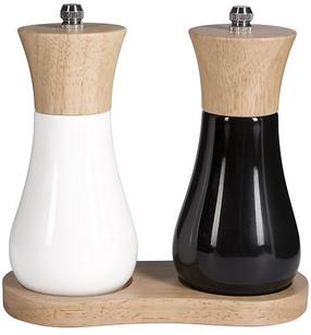 Druskinės ir pipirinės rinkinys James 062696, ruda/balta/juoda