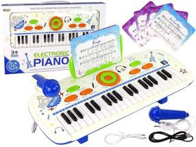 Vaikiškas pianinas Lean Toys Electric piano with microphone 10972
