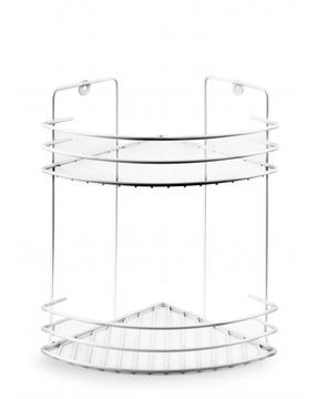 Dušo lentynėlė Bathlab Carl White, 19 cm x 30 cm x 19 cm, balta