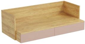 Rašomasis stalas Mobius 2S, ąžuolo/rožinė
