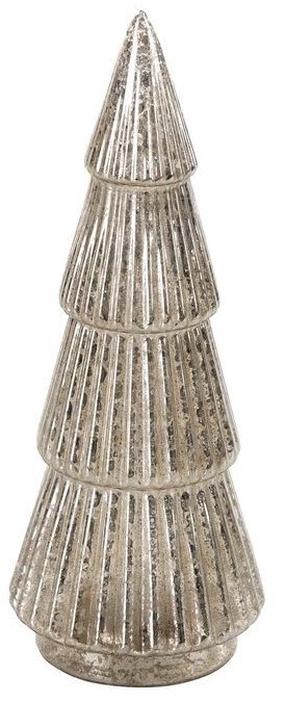 Dekoracija "Eglutė" su LED apšvietimu, 31 cm, 10 cm, šampano