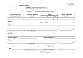 Buhalterinis dokumentas Cash Out Warrants LT, A5