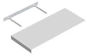 Sieninė lentyna Velano FS 60/24 65080, balta, 59.5 cm x 23.5 cm x 3.8 cm