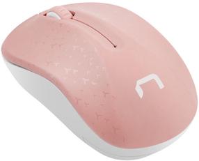 Kompiuterio pelė Natec Toucan NMY-1652, usb type-a, balta/rožinė