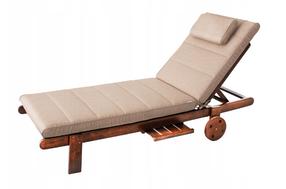 Lauko baldų čiužinys Hobbygarden Alicante, smėlio, 204 x 60 cm