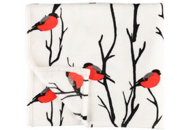 Kalėdinis pledas 4Living Winteria, baltas/raudonas, 127 cm x 152 cm