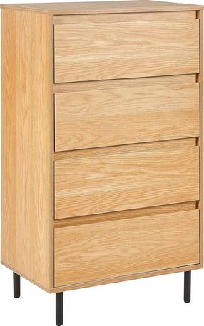 Komoda Beliani Nikea, rusva, 40 cm x 60 cm x 104 cm