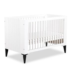 Kūdikio lovytė viengulė LittleSky Mia, balta, 60 x 120 cm, be patalynės dėžės, be čiužinio