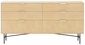 Stalčių blokai Home4you Bassel 20140, smėlio, 120 cm x 40 cm x 80 cm