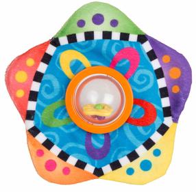 Barškutis Playgro Snuggle Rattle, įvairių spalvų