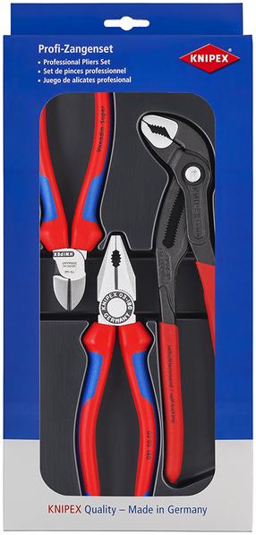 Plokščių replių komplektas Knipex Bestseller Set, 00 20 09 V01, 3 vnt.