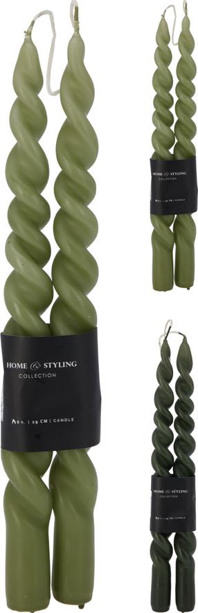 Žvakė, kūginė, 8.5 h, 2 vnt., (spalva/dizainas parenkami atsitiktine tvarka)