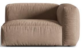 Modulinė sofa Micadoni Martina Vogue 3, tamsaus smėlio spalva, dešininė, 121 x 106 cm x 75 cm