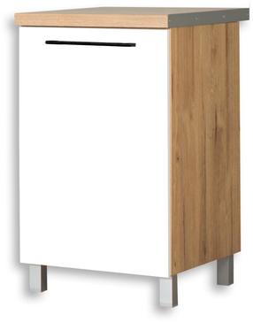 Apatinė virtuvinė spintelė Bodzio Bellona KBE50DL-BI/DSC, ąžuolo/balta, 60 cm x 50 cm x 86 cm