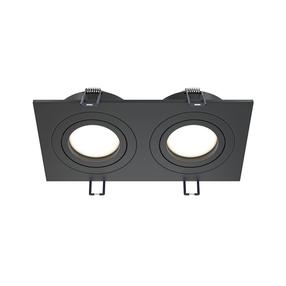 Įmontuojamas šviestuvas įleidžiamas Maytoni Atom, GU10, juodas