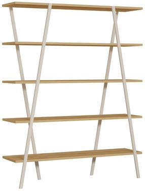 Knygų lentyna Kalune Design Dobra, balta, 120 cm x 35.6 cm x 150 cm