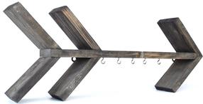 Sieninė lentyna Kalune Design Raf 254, riešuto, 52 cm x 8 cm x 20 cm (pažeista pakuotė)