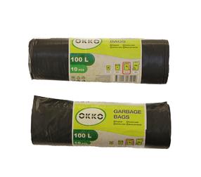 Šiukšlių maišai Okko, 100 l, 10 vnt.