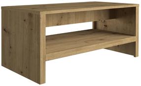 Kavos staliukas Gala Meble Malta ST, ąžuolo/balta, 120 cm x 60 cm x 52 cm