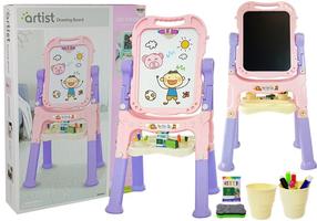 Piešimo lenta Lean Toys Artist Drawing Board, 110 cm, rožinė/violetinė, 48 vnt.