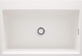 Virtuvinė plautuvė Deante Magnetic, granitas, 76 cm x 52 cm x 22 cm, alabaster