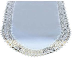 Stalo takelis ovalas G28-02, balta, 80 x 140 cm