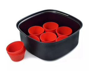 Kepimo formų rinkinys Philips HD9956/00, juoda/raudona, 22 cm x 22 cm