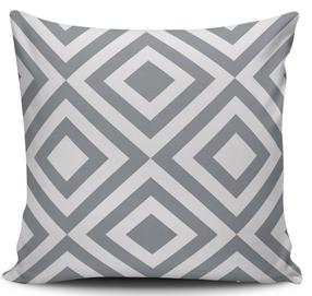 Dekoratyvinė pagalvėlė Mioli Decor, balta/pilka, 43 cm x 43 cm