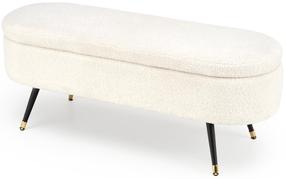 Suoliukas Aveiro, kreminė, 120 cm x 40 cm x 46 cm