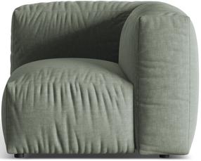 Modulinė sofa Micadoni Martina Boston, šviesiai žalia, 100 x 100 cm x 75 cm